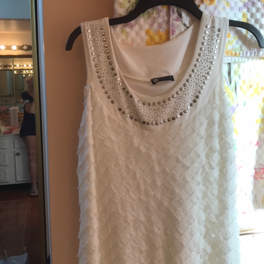 Kind of a fancy white dress